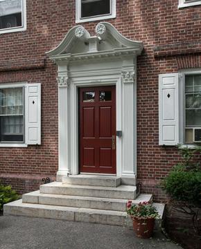 Photo of red door