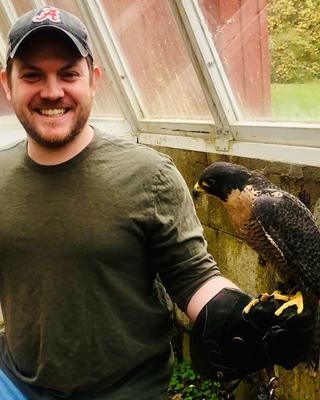 Jack holding a bird
